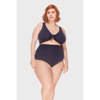 Imagem da oferta Parte de Baixo Hot Pants Faixas Plus Size - Flaminga