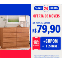 Imagem da oferta Seleção de Móveis com até 15% de Desconto com Cupom na Casas Bahia