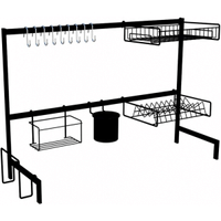 Imagem da oferta Cozinha Suspensa Modular Autosustentável Escorredor 20 Peças (PRETA)