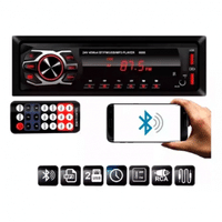 Imagem da oferta Som Automotivo AM/FM First Option Maxx Audio 4x25W RMS 2 USB Carregador Celular MP3 Bluetooth 4 Saídas para Alto-Falantes