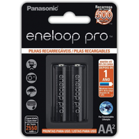 Imagem da oferta Pilha Recarregável Panasonic Eneloop PRO AA Pequena - BK-3HCDE/2BB