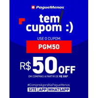 Imagem da oferta Ganhe R$50 de Desconto em Compras Acima de R$300 - Pague Menos