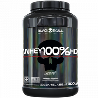 Imagem da oferta Whey 100% HD Black Skull - 900g (WPC, WPI E WPH) pote