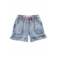 Imagem da oferta Bermuda Jeans Bebê Menina com Babado -  Puc