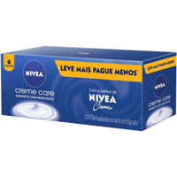 Imagem da oferta NIVEA Sabonete em Barra Creme Care Promo 6 un. 90g - Limpa e deixa a pele macia mesmo após o banho com glicerina fragrância NIVEA Creme e o exclusivo