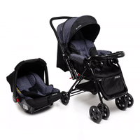 Imagem da oferta Conjunto Travel System Reverse Preto Rajado CAX00430 Cosco Kids