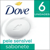 Imagem da oferta 6 unidades Sabonete em Barra Dove Pele Sensível 90g