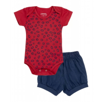 Imagem da oferta 10 Peças - Conjunto Body Baby Bola Vermelho AmoreKos