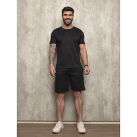 Imagem da oferta Conjunto Masculino Shorts e Camiseta Básica Canelado Premium