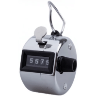 Imagem da oferta Contador Portátil Metal Lap Tally Counter Handheld Clicker 4 Dígitos