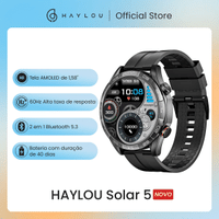 Imagem da oferta HAYLOU Solar 5 Chamada por Voz Smartwatch 1.58'' AMOLED Display 60Hz Smart Watch 24H Monitoramento de Saúde Smartwatch Esportivo para Homens