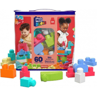 Imagem da oferta MEGA BLOKS Sacola Vermelha com 60 Blocos de Montar Grandes e Coloridos Conjunto de Brinquedo para Idades a partir de 1 ano