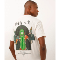 Imagem da oferta Camiseta de Algodão Manga Curta Rick And Morty Bege