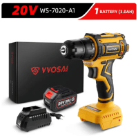 Imagem da oferta Parafusadeira Elétrica VVosai 20v brushless WS-7020-A1