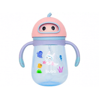 Imagem da oferta Copo Infantil com Canudo 300ml Buba Mergulho