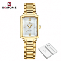 Imagem da oferta Relógio Naviforce Feminino Gold Stainless Steel Strap Luxury