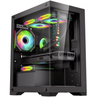 Imagem da oferta Gabinete Gamer K-MEX Poseidon CG-12H5 Mid Tower Vidro Temperado Micro-ATX Black Sem Fonte Sem Fan CG12H5RH0010B0X