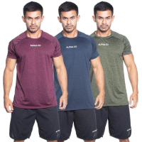 Imagem da oferta Kit 3 Camisetas Dry Alpha Co Masculina