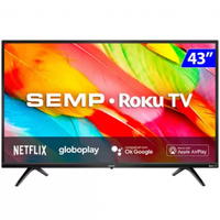 Imagem da oferta Smart TV Semp LED 43" Full HD Wi-Fi HDMI USB Roku 43R6500