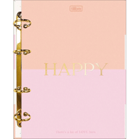 Imagem da oferta Caderno Argolado Tilibra Cartonado Colegial Happy 160 Folhas - 332518