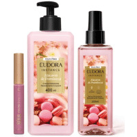 Imagem da oferta Combo Macaron de Framboesa: Spray Perfumado 200ml + Creme Hidratante 400ml + Gloss 5,2ml Eudora