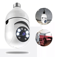 Imagem da oferta Camera Lampada Ip Wifi 360 Residencial Sensor De Presença Noturno Cor Branco