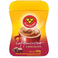 Imagem da oferta Cappuccino 3 Corações Chocolate Pote 200g