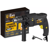 Imagem da oferta Furadeira De Impacto Profissional 1/2 Pol 13mm 750w 127v The Black Tools - Tbf750