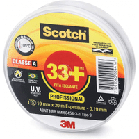 Imagem da oferta Fita Isolante Scotch 3M 33+ 19mm x 20m Preta