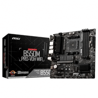 Imagem da oferta Placa-Mãe MSI B550M Pro-VDH WiFi AMD AM4 mATX DDR4 Preto - B550M PRO-VDH WIFI