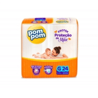 Imagem da oferta Fralda Pom Pom Derma Protek G 24 unidades