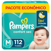 Imagem da oferta 2 Pacotes Fralda Pampers Confort Sec M 112 Unidades