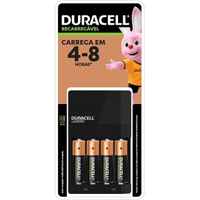 Imagem da oferta Carregador de Pilhas Recarregáveis DURACELL AA e AAA Com 4 Pilhas AA