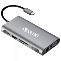 Imagem da oferta HUB USB-C Vedo 10 em 1 VD76