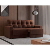 Imagem da oferta Sofá 2 Lugares Retrátil Lubeck Suede 140cm