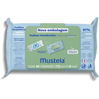 Imagem da oferta Toalhas Umedecidas À Base De Plantas Mustela - 60 Unidades