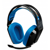 Imagem da oferta Headset Gamer Sem Fio Logitech G G535 Playstation Preto e Azul - 939002218