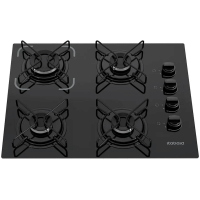 Imagem da oferta Cooktop Itatiaia Essencial 4 Bocas Vidro Preto Bivolt 3700000192