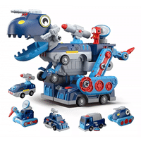 Imagem da oferta Carrinho Dino Que Monta e Desmonta 5 em 1 Construbots