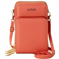 Imagem da oferta Bolsa Feminina Porta Celular Shoulder Bag Star Shop Transversal Carteira Laranja