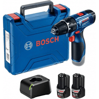 Imagem da oferta Parafusadeira e Furadeira Bosch  GSB 120-LI 12V com 2 baterias 1 carregador e maleta