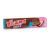 Imagem da oferta 5 unidades Biscoito Chocolate Recheio Morango Passatempo Choco Mix Nestlé 130g