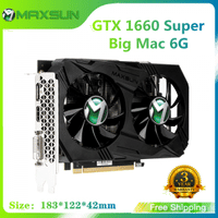 Imagem da oferta Placa de vídeo Maxsun GTX 1660 Super Big Mac 6GB 192bit