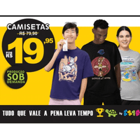 Imagem da oferta Seleção de Camisetas Várias Estampas