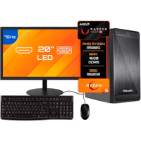 Imagem da oferta Computador Completo Bluepc Amd Ryzen 5 8500g 16GB Ddr5 SSD 960gb - Monitor 20"