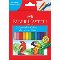 Imagem da oferta Faber-Castell - Canetinha Hidrográfica 12 Cores