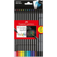 Imagem da oferta Lápis de Cor Faber-Castell EcoLápis Supersoft 120712SOFT+2 12 Cores + 2 Grafite