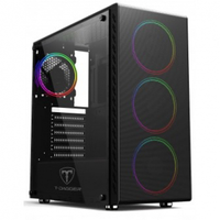 Imagem da oferta Gabinete Gamer T-Dagger G10B Mid Tower Black ATX Sem Fonte Sem Fan - TGC-G10B