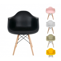 Imagem da oferta Cadeira Eames Com Braço Arm DSW Base em Madeira Sala Jantar