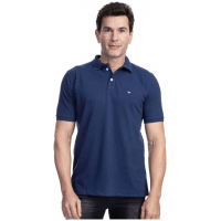 Imagem da oferta Camisa Polo Masculina Azul Marinho Lisa - Camisaria Colombo